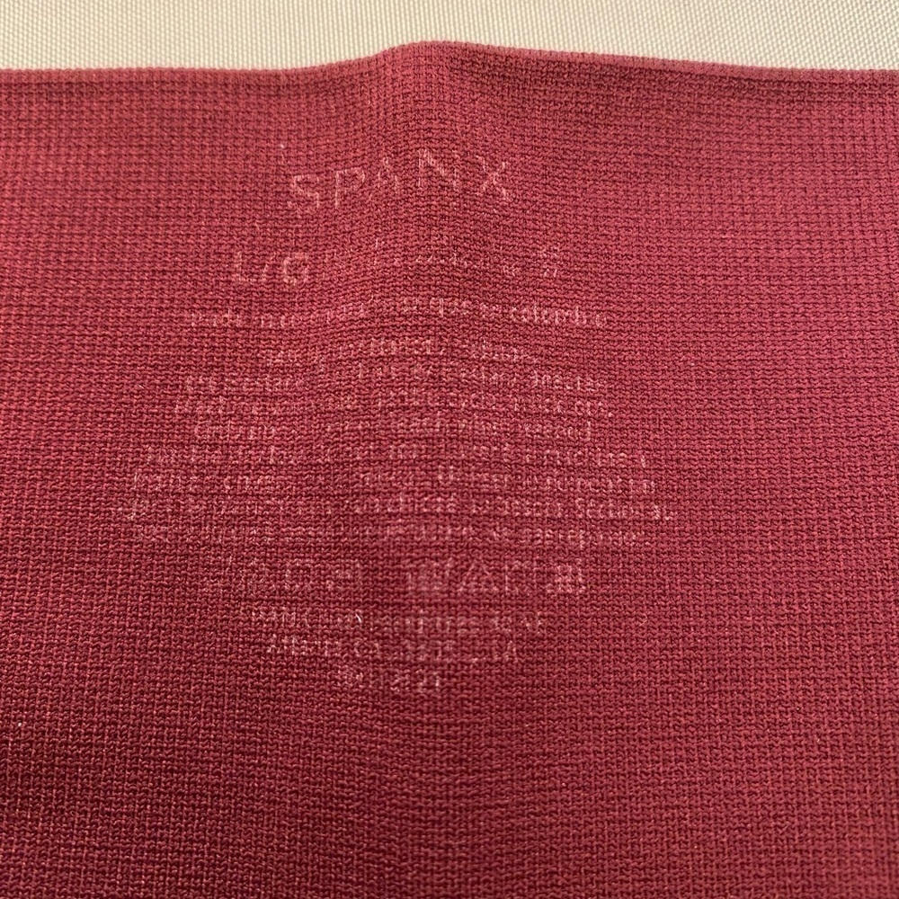 SPANX Look At Me Now Garnet Rose Leggings, Size L - Picture 6 of 6
